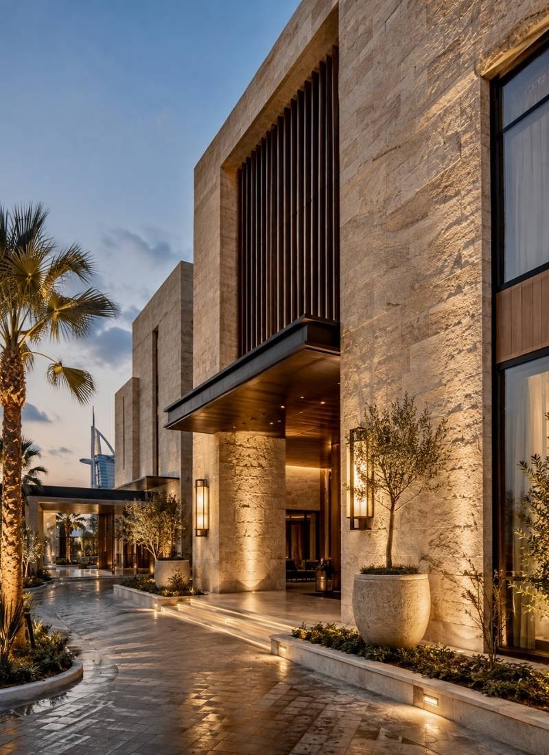 Exterior Stone Cladding for Villas and Commercial Buildings